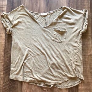 Stem Casual V-Neck Women's Top Size Medium